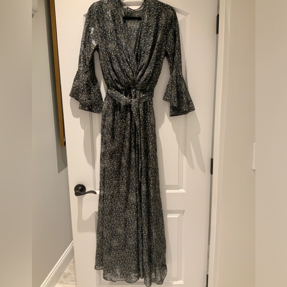 Holly & Joye Paris Elegant Black Floral Dress